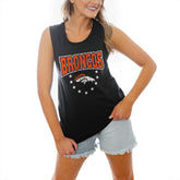 Gameday Couture Women's Baby You're A Star Racerback Scoop Neck Tapered Tank Top - Denver Broncos