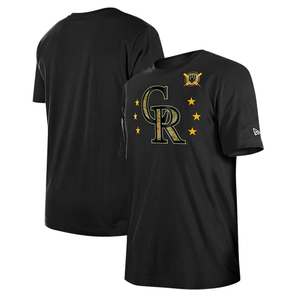 MLB Colorado Rockies New Era 2024 Armed Forces Day T-Shirt