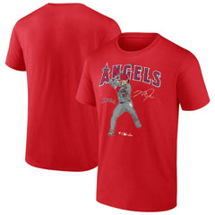 MLB Mike Trout Los Angeles Angels Player Swing T-Shirt