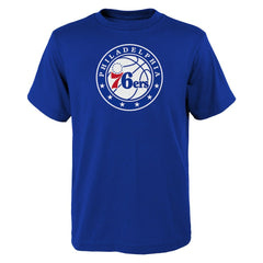 NBA Philadelphia 76ers Outerstuff Youth Primary Logo T-Shirt