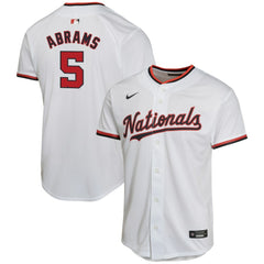 MLB CJ Abrams Washington Nationals Nike Youth Home Game Player Jersey