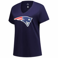 Drake Maye Women's Plus Size Name & Number V-Neck T-Shirt - New England Patriots