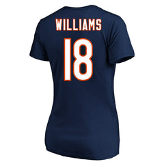 Caleb Williams Women's Plus Size Fair Catch Name & Number Scoop Neck T-Shirt - Chicago Bears