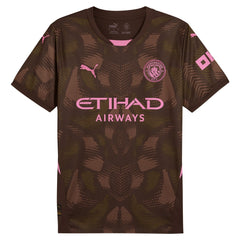 Manchester City 2024/25 Replica Short Sleeve Goalkeeper Jersey - Puma Brown