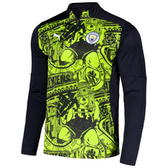 Manchester City 2024/25 Pre-Match dryCELL Quarter-Zip Top - Puma Black