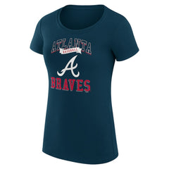 MLB Atlanta Braves G-III 4Her by Carl Banks Women's Super-Slim Fit Lightweight Team Logo Graphic T-Shirt