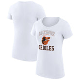 MLB Baltimore Orioles G-III 4Her by Carl Banks Women's Super-Slim Fit Lightweight Team Logo Graphic T-Shirt