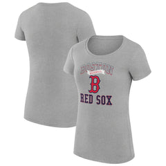 MLB Boston Red Sox G-III 4Her by Carl Banks Women's Super-Slim Fit Lightweight Team Logo Graphic T-Shirt