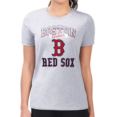 MLB Boston Red Sox G-III 4Her by Carl Banks Women's Super-Slim Fit Lightweight Team Logo Graphic T-Shirt