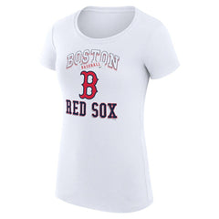 MLB Boston Red Sox G-III 4Her by Carl Banks Women's Super-Slim Fit Lightweight Team Logo Graphic T-Shirt