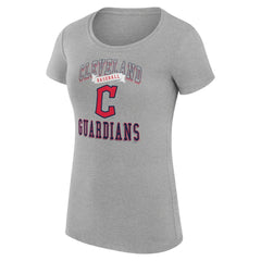 MLB Cleveland Guardians G-III 4Her by Carl Banks Women's Super-Slim Fit Lightweight Team Logo Graphic T-Shirt
