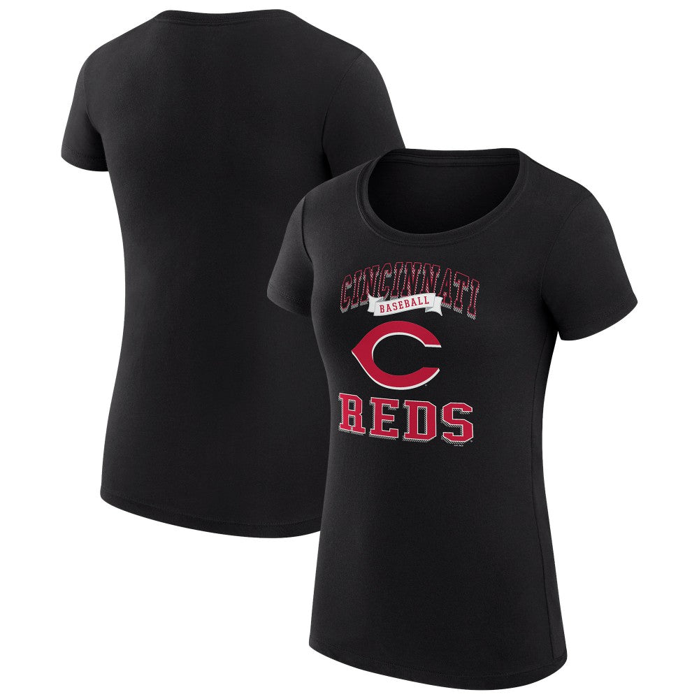 MLB Cincinnati Reds G-III 4Her by Carl Banks Women's Super-Slim Fit Lightweight Team Logo Graphic T-Shirt