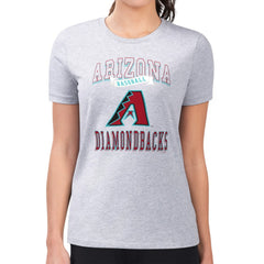 MLB Arizona Diamondbacks G-III 4Her by Carl Banks Women's Super-Slim Fit Lightweight Team Logo Graphic T-Shirt