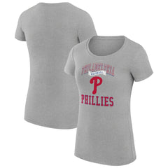 MLB Philadelphia Phillies G-III 4Her by Carl Banks Women's Super-Slim Fit Lightweight Team Logo Graphic T-Shirt