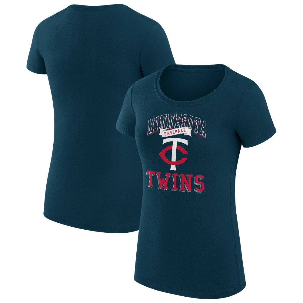 MLB Minnesota Twins G-III 4Her by Carl Banks Women's Super-Slim Fit Lightweight Team Logo Graphic T-Shirt