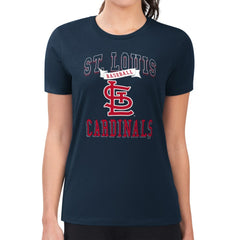 MLB St. Louis Cardinals G-III 4Her by Carl Banks Women's Super-Slim Fit Lightweight Team Logo Graphic T-Shirt