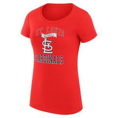 MLB St. Louis Cardinals G-III 4Her by Carl Banks Women's Super-Slim Fit Lightweight Team Logo Graphic T-Shirt