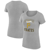 MLB Pittsburgh Pirates G-III 4Her by Carl Banks Women's Super-Slim Fit Lightweight Team Logo Graphic T-Shirt