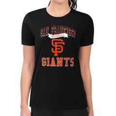 MLB San Francisco Giants G-III 4Her by Carl Banks Women's Super-Slim Fit Lightweight Team Logo Graphic T-Shirt