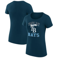 MLB Tampa Bay Rays G-III 4Her by Carl Banks Women's Super-Slim Fit Lightweight Team Logo Graphic T-Shirt