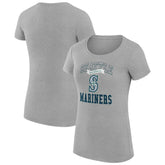 MLB Seattle Mariners G-III 4Her by Carl Banks Women's Super-Slim Fit Lightweight Team Logo Graphic T-Shirt