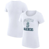 MLB Seattle Mariners G-III 4Her by Carl Banks Women's Super-Slim Fit Lightweight Team Logo Graphic T-Shirt