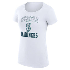 MLB Seattle Mariners G-III 4Her by Carl Banks Women's Super-Slim Fit Lightweight Team Logo Graphic T-Shirt