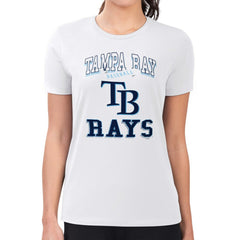 MLB Tampa Bay Rays G-III 4Her by Carl Banks Women's Super-Slim Fit Lightweight Team Logo Graphic T-Shirt