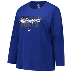 Women's Long Sleeve Scoop Neck T-Shirt - Indianapolis Colts