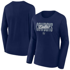 Women's Long Sleeve Scoop Neck T-Shirt - Dallas Cowboys