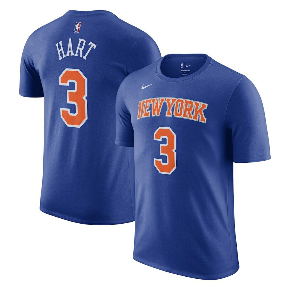 NBA Josh Hart New York Knicks Icon Edition Name & Number T-Shirt