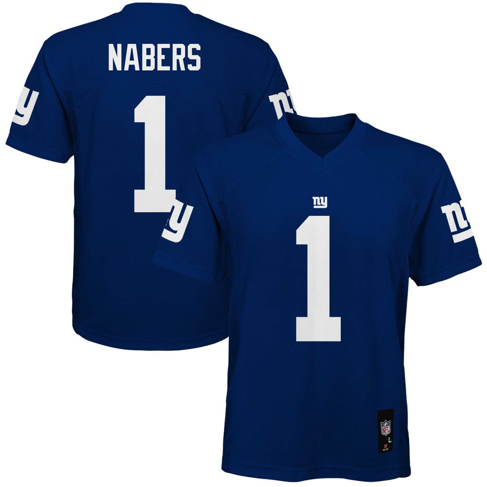 Malik Nabers Youth Replica Player Jersey - New York Giants