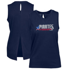 MLB Pittsburgh Pirates Levelwear Women's Paisley Independence Aviation Tank Top