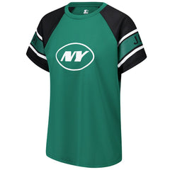 Starter Women's 1st Rounder Color Block Raglan Top - New York Jets