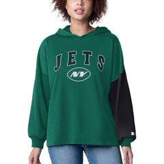 Starter Women's Power Move Long Sleeve Pullover Hoodie - New York Jets