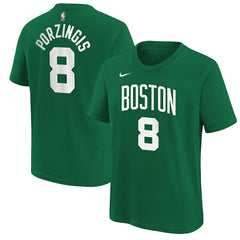 NBA Kristaps Porzingis Boston Celtics Youth Icon Name & Number T-Shirt