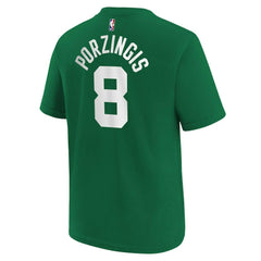 NBA Kristaps Porzingis Boston Celtics Youth Icon Name & Number T-Shirt