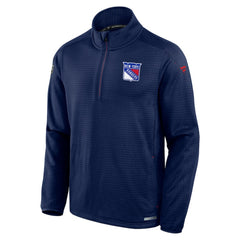 NHL Navy New York Rangers Fanatics Big & Tall Authentic Pro Quarter-Zip Top