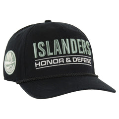NHL Black New York Islanders '47 OHT Military Appreciation Homeland Honor and Defend Hitch Adjustable Hat