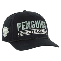 NHL Black Pittsburgh Penguins '47 OHT Military Appreciation Homeland Honor and Defend Hitch Adjustable Hat