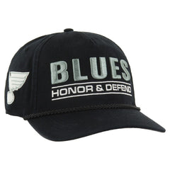 NHL Black St. Louis Blues '47 OHT Military Appreciation Homeland Honor and Defend Hitch Adjustable Hat