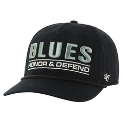NHL Black St. Louis Blues '47 OHT Military Appreciation Homeland Honor and Defend Hitch Adjustable Hat