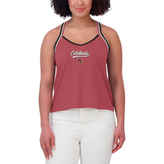 WEAR by Erin Andrews Women's Cross Strap Tri-Blend Tank Top - Arizona Cardinals