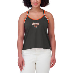 WEAR by Erin Andrews Women's Cross Strap Tri-Blend Tank Top - Cincinnati Bengals