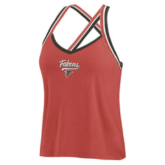 WEAR by Erin Andrews Women's Cross Strap Tri-Blend Tank Top - Atlanta Falcons