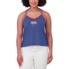 WEAR by Erin Andrews Women's Cross Strap Tri-Blend Tank Top - Buffalo Bills