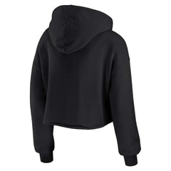 WEAR by Erin Andrews Women's Prime Cropped Pullover Hoodie - Las Vegas Raiders