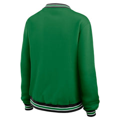 WEAR by Erin Andrews Women's Oversized Long Sleeve V-Neck Sweatshirt - New York Jets