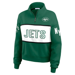 WEAR by Erin Andrews Women's Quarter-Zip Jacket - New York Jets