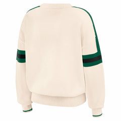 WEAR by Erin Andrews Women's Stripe Pullover Sweater - New York Jets